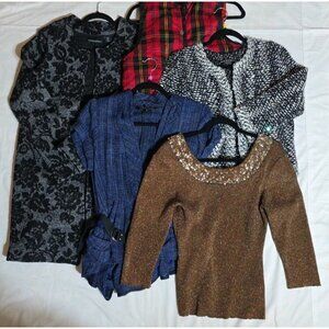 Lot of 5 Women’s Designer Clothes Sz M C. Rowley D. Buchman Lepore British Khaki